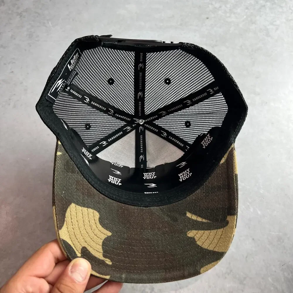 3Brand x Lids Exclusive Camo Trucker Hat Snapback Dangeruss Russell Wilson OS